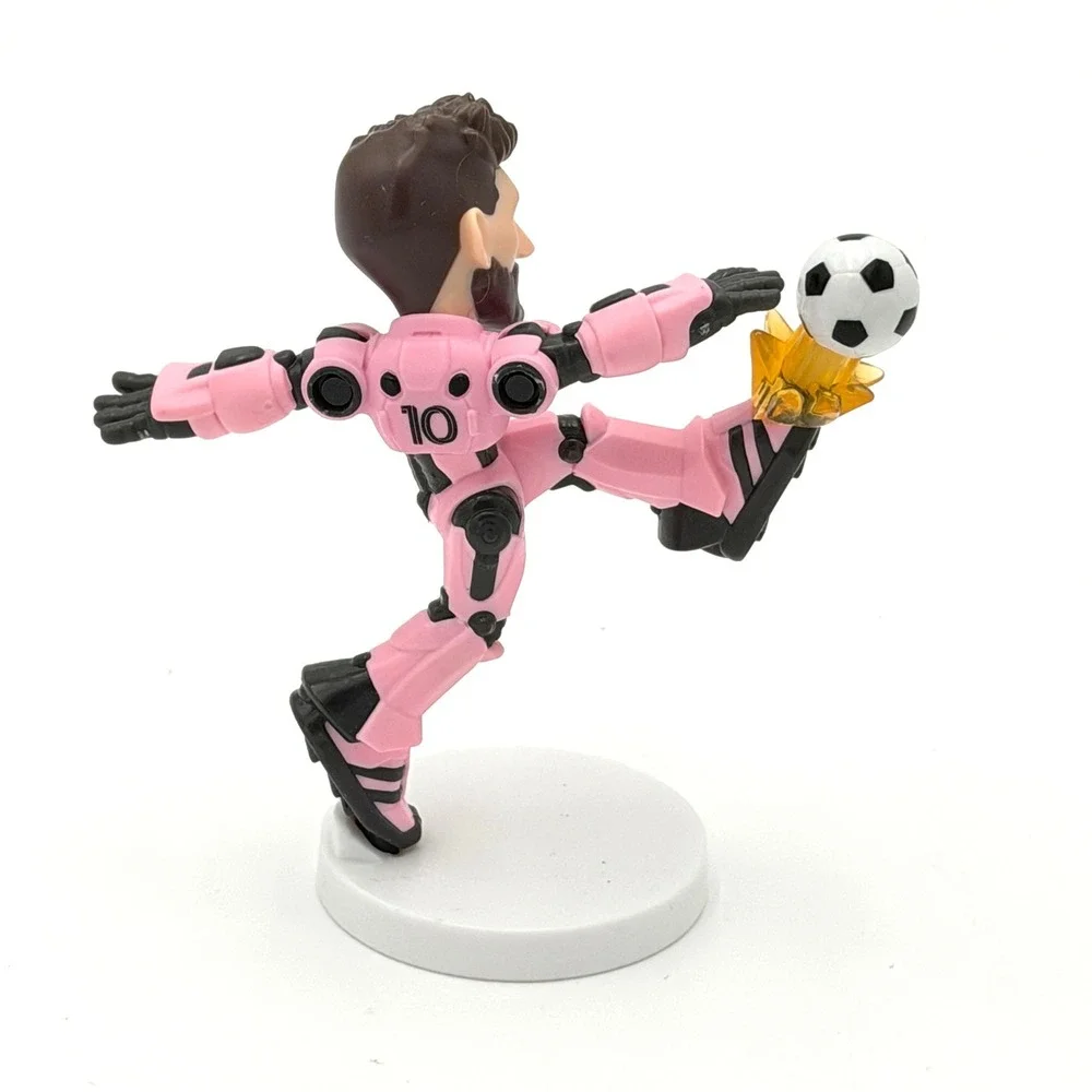 Lionel Messi Hard Rock Cafe Pink Robot Soccer Figure Collectible Number 10